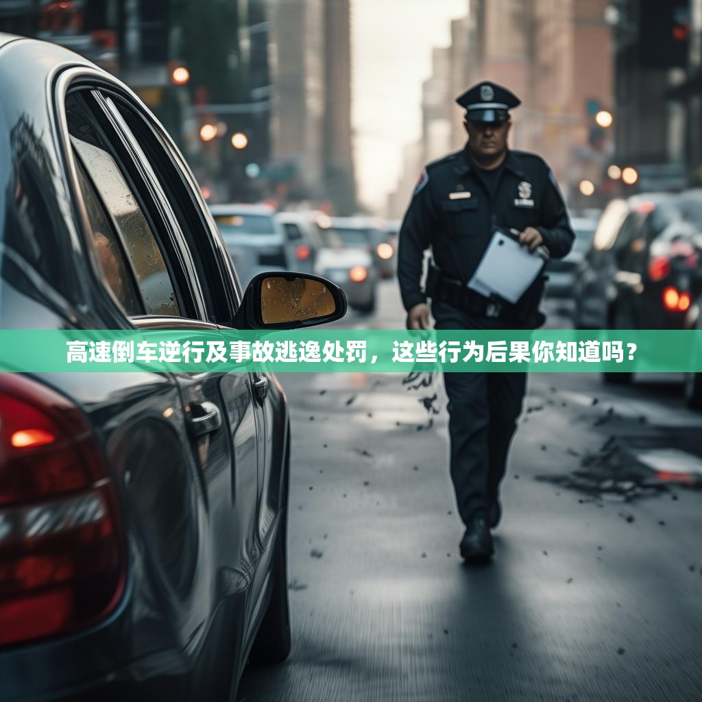 高速倒车逆行及事故逃逸处罚，这些行为后果你知道吗？