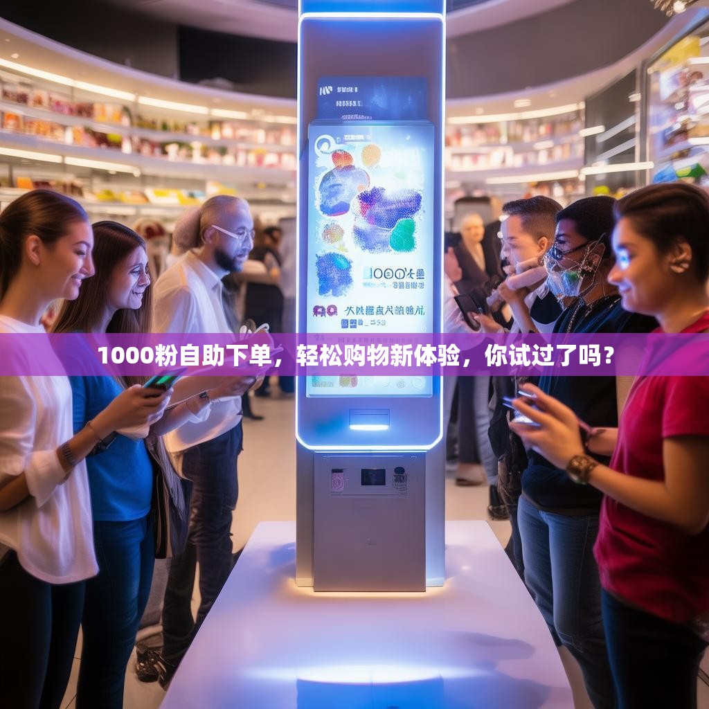 1000粉自助下单，轻松购物新体验，你试过了吗？
