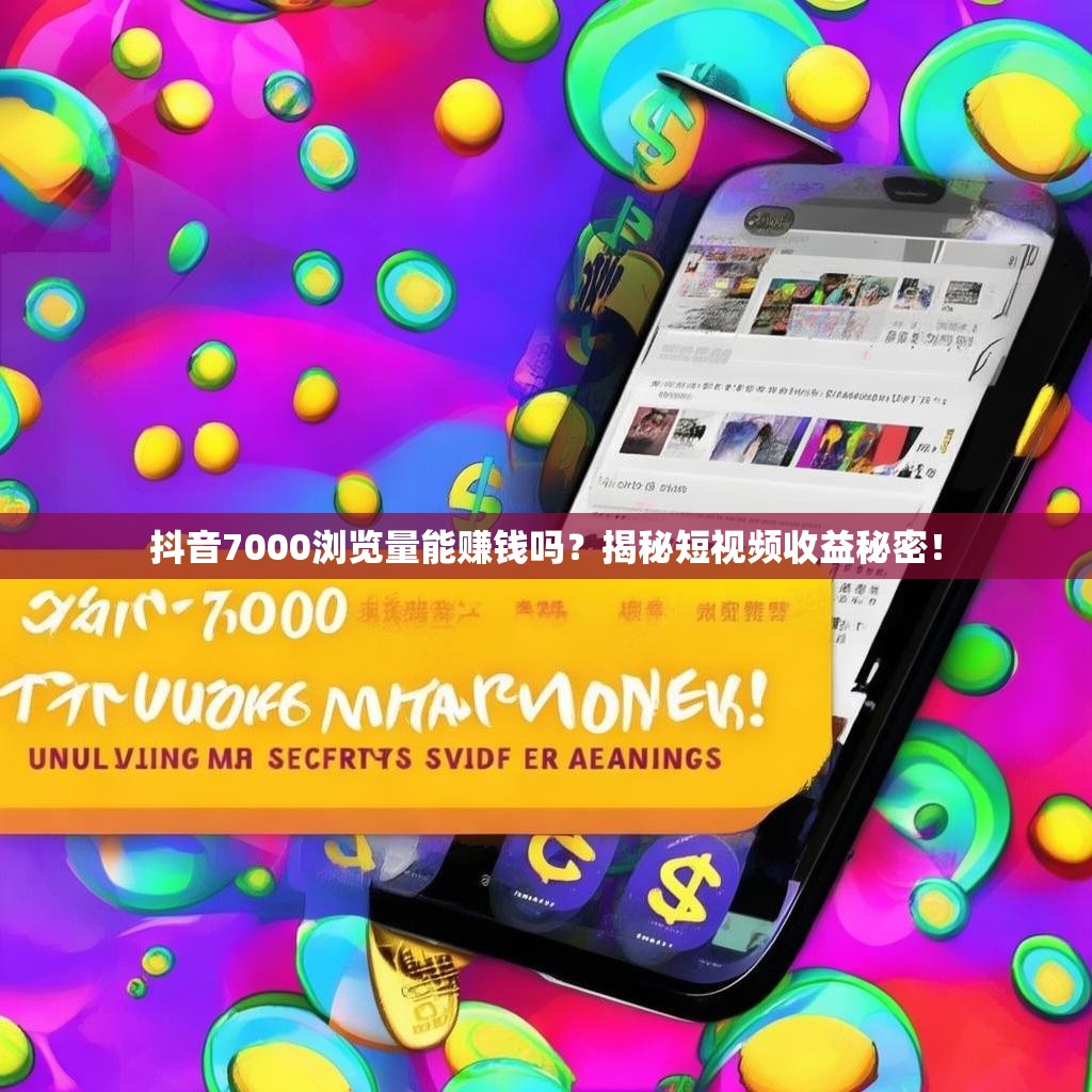 抖音7000浏览量能赚钱吗？揭秘短视频收益秘密！
