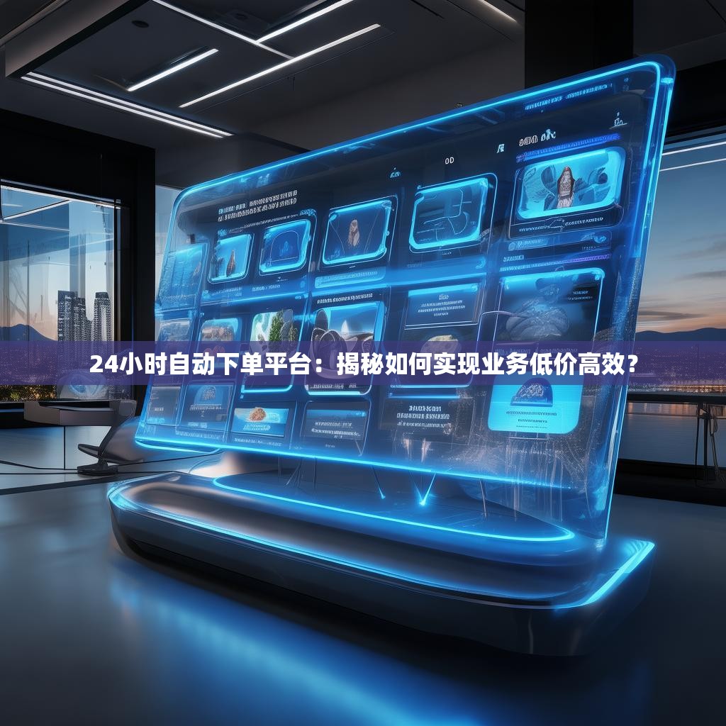 24小时自动下单平台：揭秘如何实现业务低价高效？