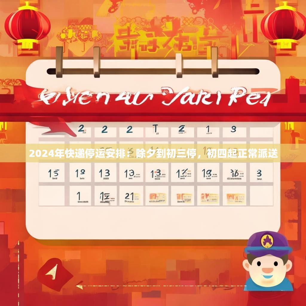 2024年快递停运安排：除夕到初三停，初四起正常派送