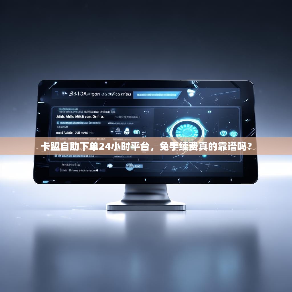 卡盟自助下单24小时平台，免手续费真的靠谱吗？