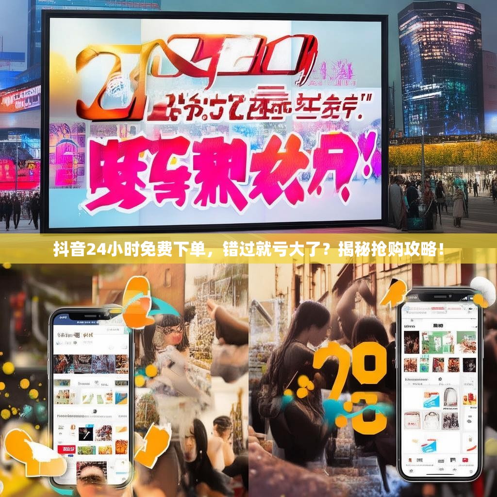 抖音24小时免费下单,错过就亏大了?揭秘抢购攻略!