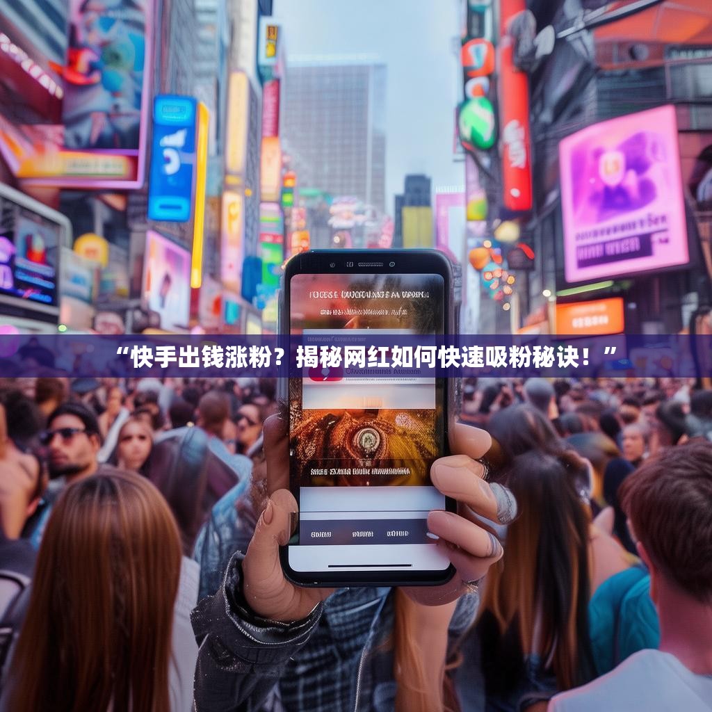 “快手出钱涨粉?揭秘网红如何快速吸粉秘诀!”