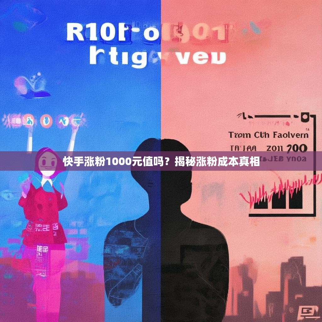 快手涨粉1000元值吗？揭秘涨粉成本真相