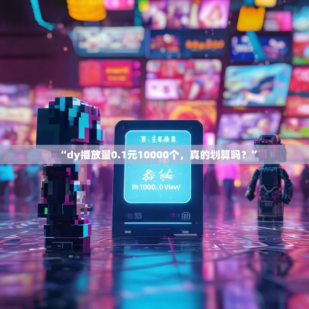 “dy播放量0.1元10000个，真的划算吗？”