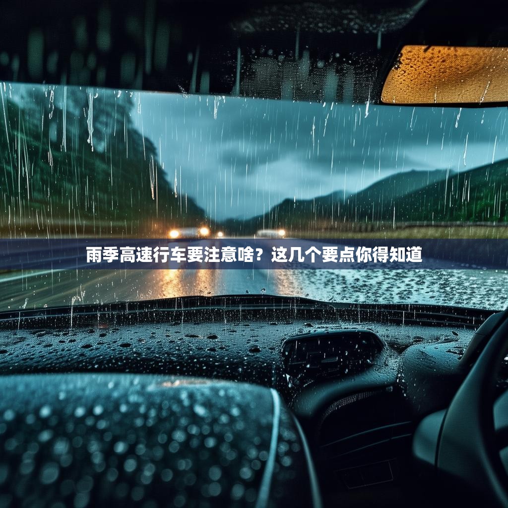 雨季高速行车要注意啥？这几个要点你得知道