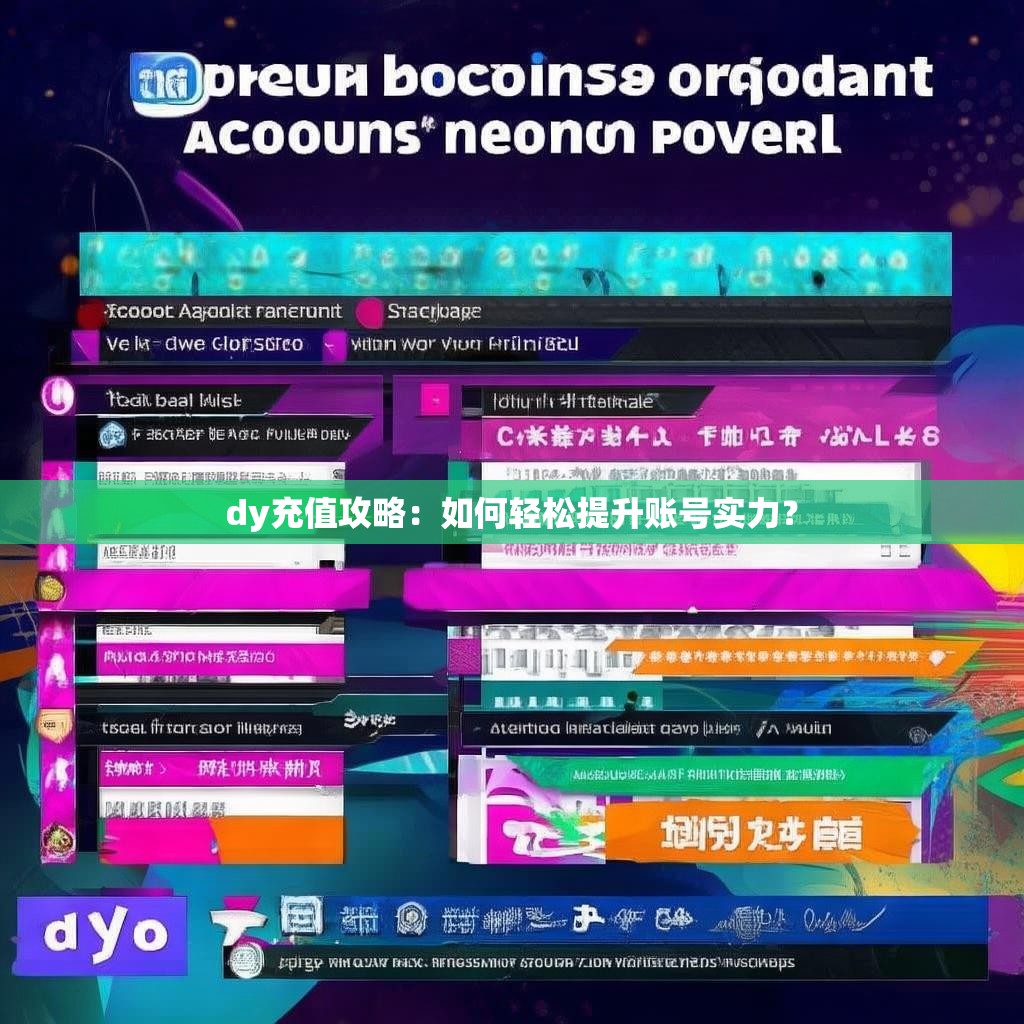 dy充值攻略：如何轻松提升账号实力？