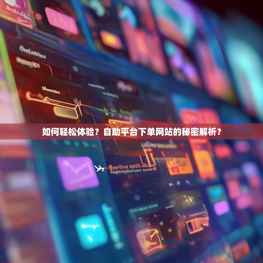 如何轻松体验？自助平台下单网站的秘密解析？