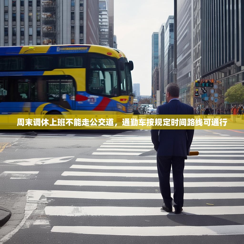 周末调休上班不能走公交道，通勤车按规定时间路线可通行