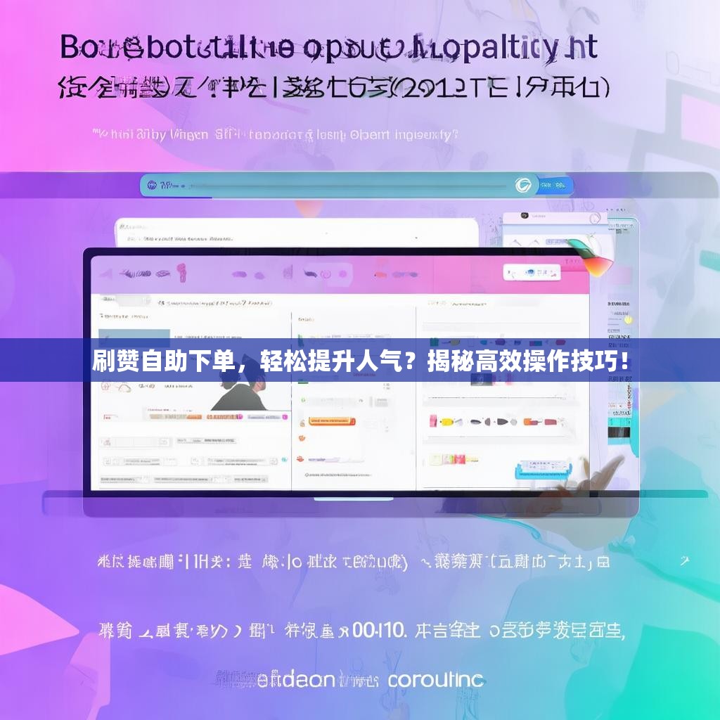 刷赞自助下单，轻松提升人气？揭秘高效操作技巧！