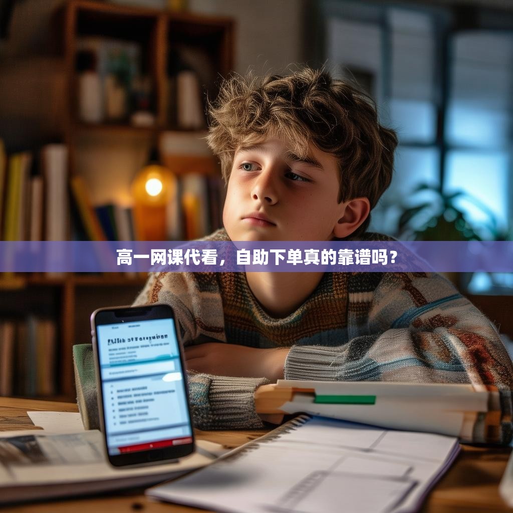 高一网课代看，自助下单真的靠谱吗？
