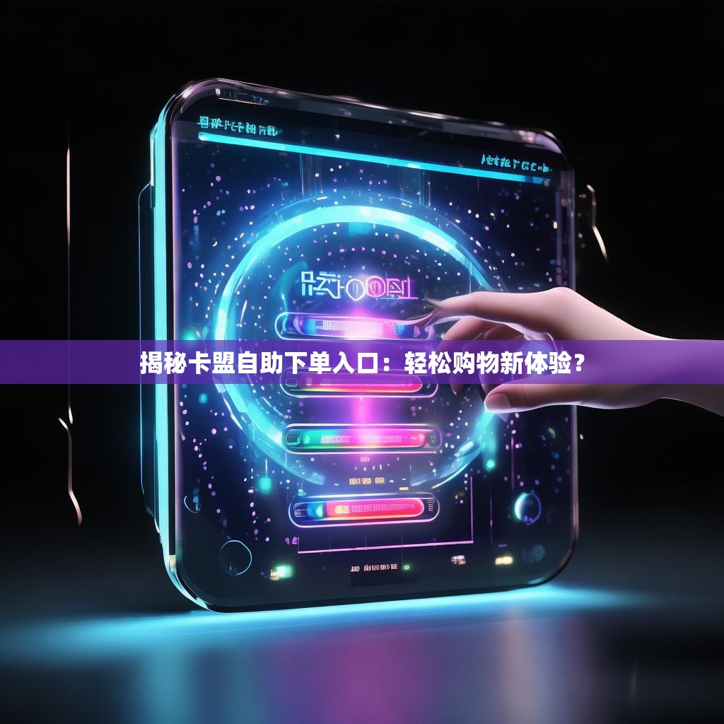 揭秘卡盟自助下单入口：轻松购物新体验？