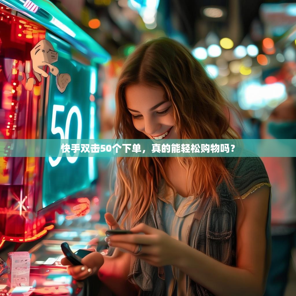 快手双击50个下单,真的能轻松购物吗?