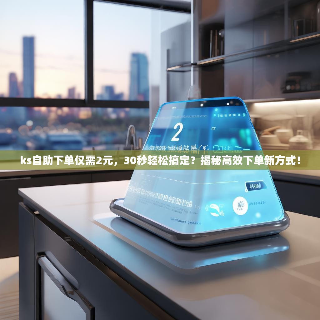 ks自助下单仅需2元，30秒轻松搞定？揭秘高效下单新方式！