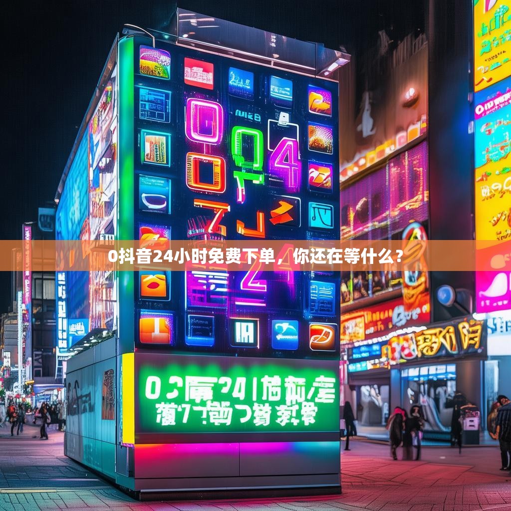 0抖音24小时免费下单,你还在等什么?