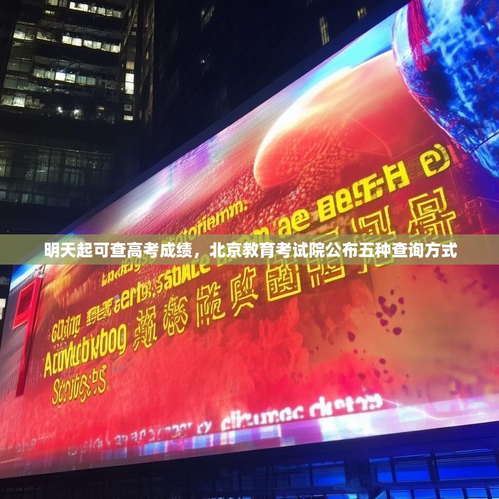 明天起可查高考成绩，北京教育考试院公布五种查询方式