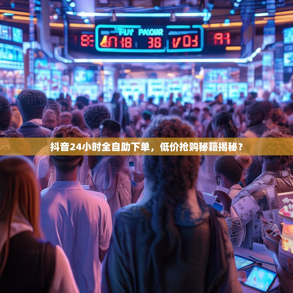 抖音24小时全自助下单,低价抢购秘籍揭秘?