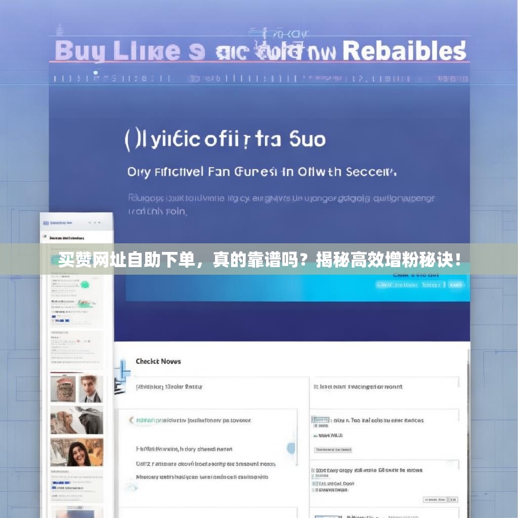 买赞网址自助下单，真的靠谱吗？揭秘高效增粉秘诀！