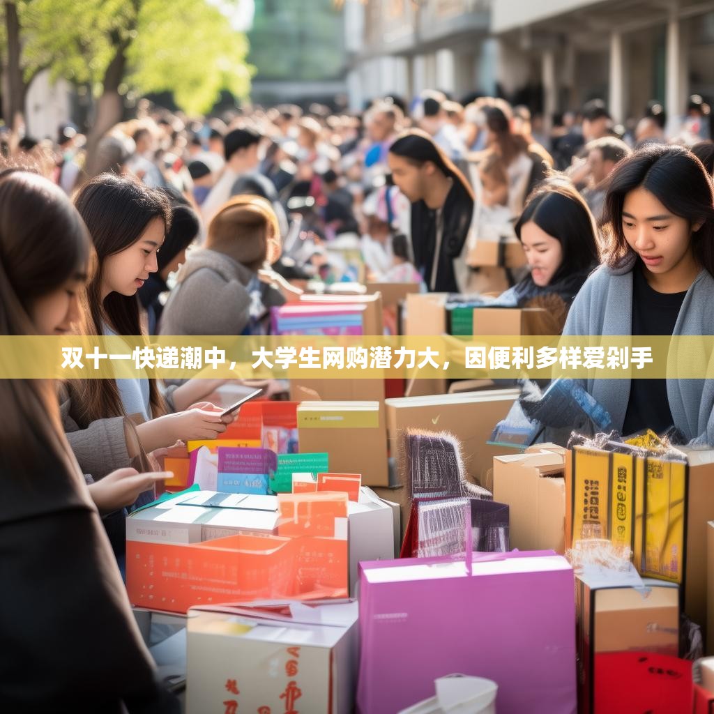 双十一快递潮中，大学生网购潜力大，因便利多样爱剁手