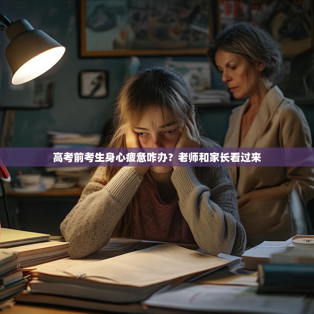 高考前考生身心疲惫咋办？老师和家长看过来