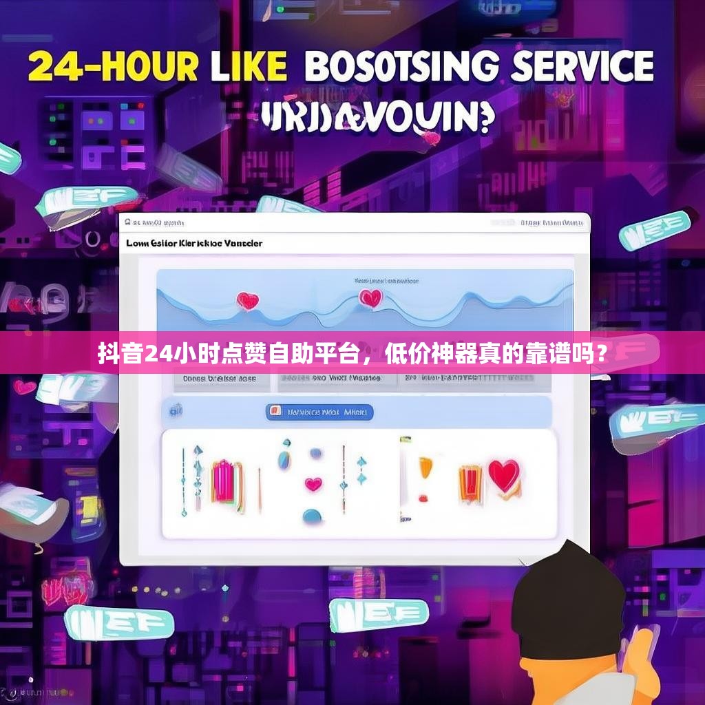 抖音24小时点赞自助平台，低价神器真的靠谱吗？