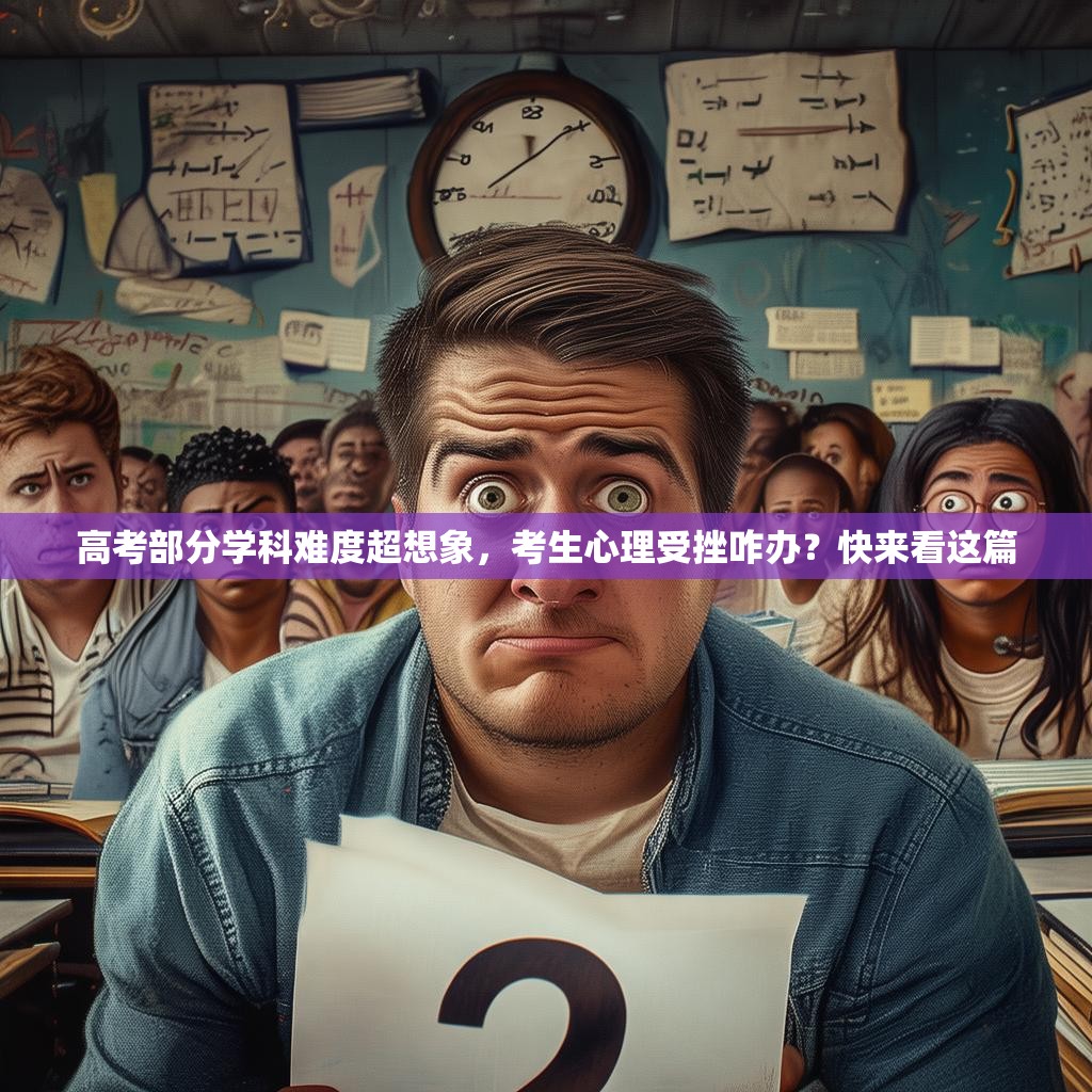 高考部分学科难度超想象，考生心理受挫咋办？快来看这篇