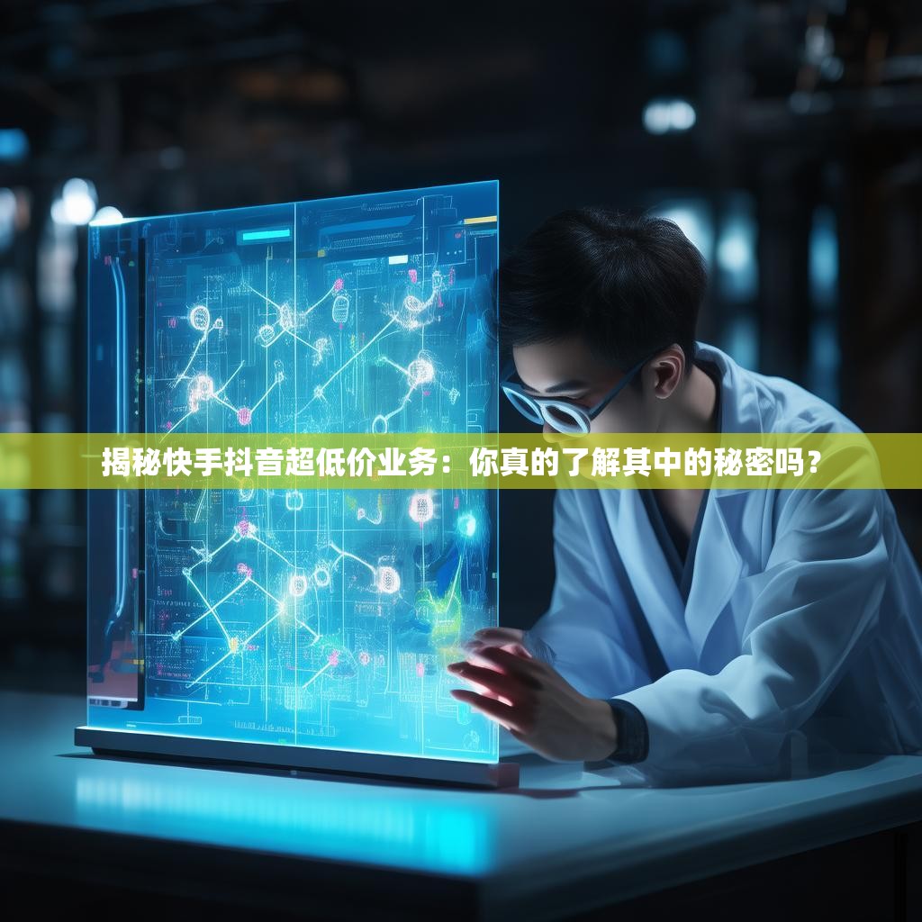 揭秘快手抖音超低价业务：你真的了解其中的秘密吗？