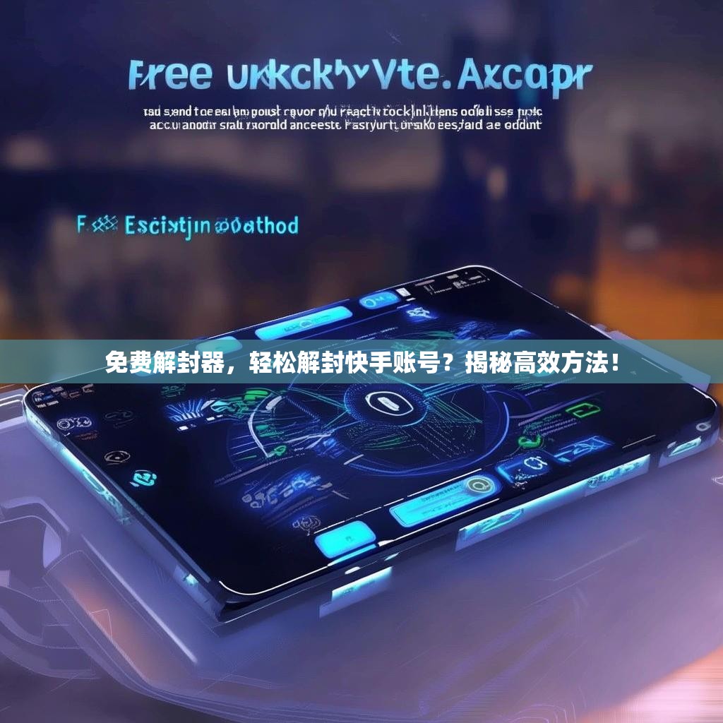 免费解封器，轻松解封快手账号？揭秘高效方法！