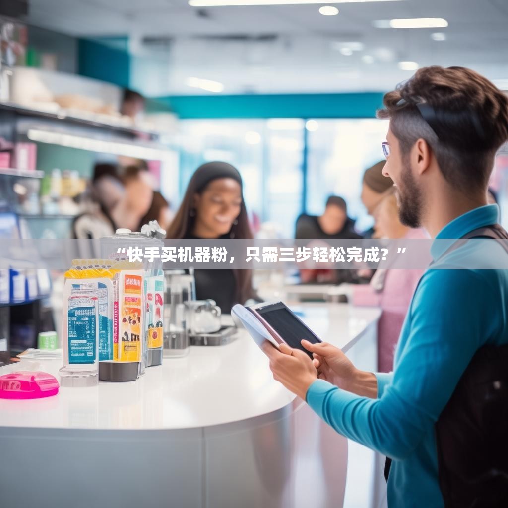 “快手买机器粉，只需三步轻松完成？”
