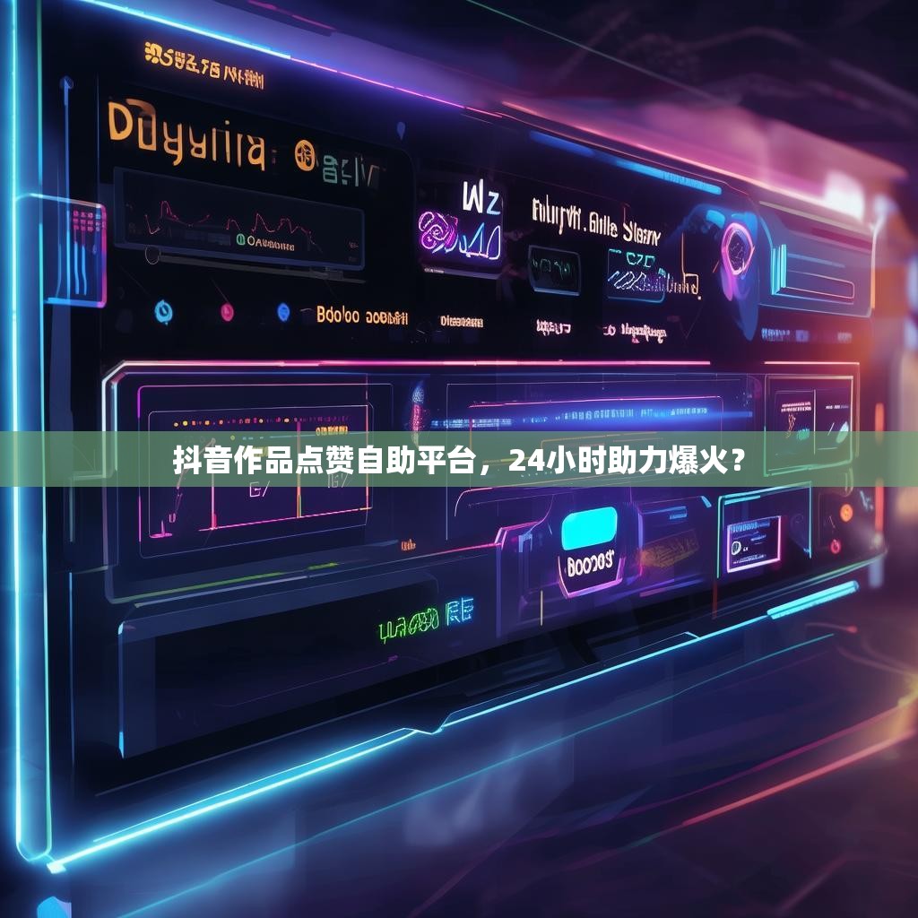抖音作品点赞自助平台，24小时助力爆火？