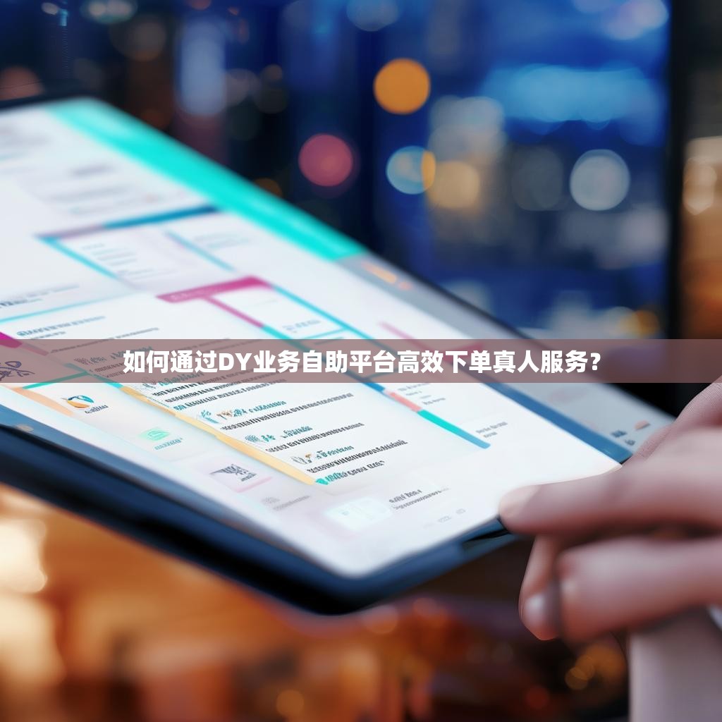 如何通过DY业务自助平台高效下单真人服务？