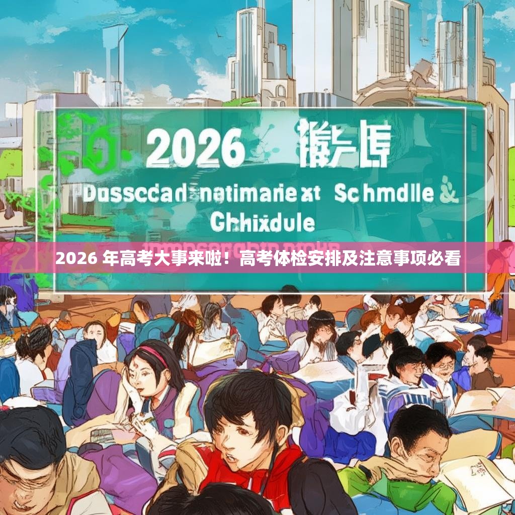 2026 年高考大事来啦！高考体检安排及注意事项必看
