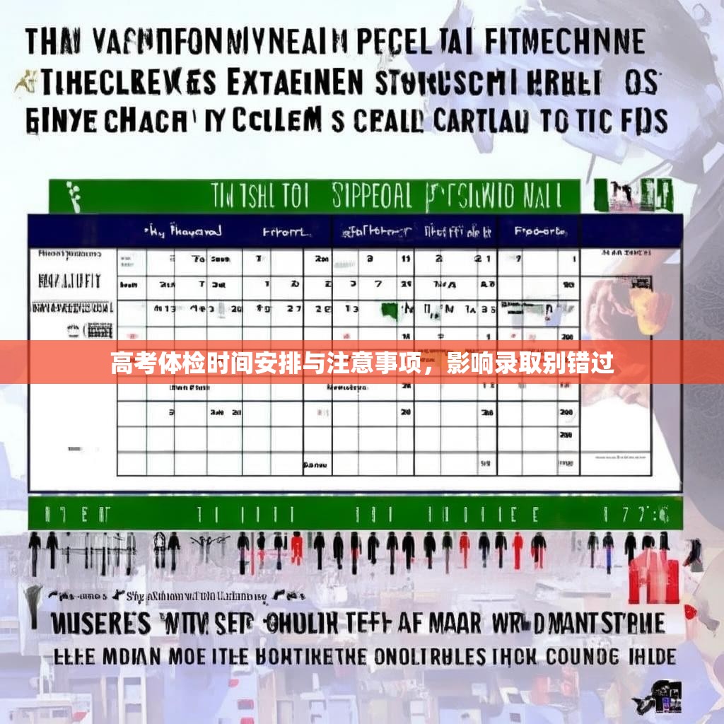 高考体检时间安排与注意事项，影响录取别错过