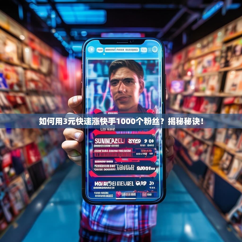 如何用3元快速涨快手1000个粉丝？揭秘秘诀！