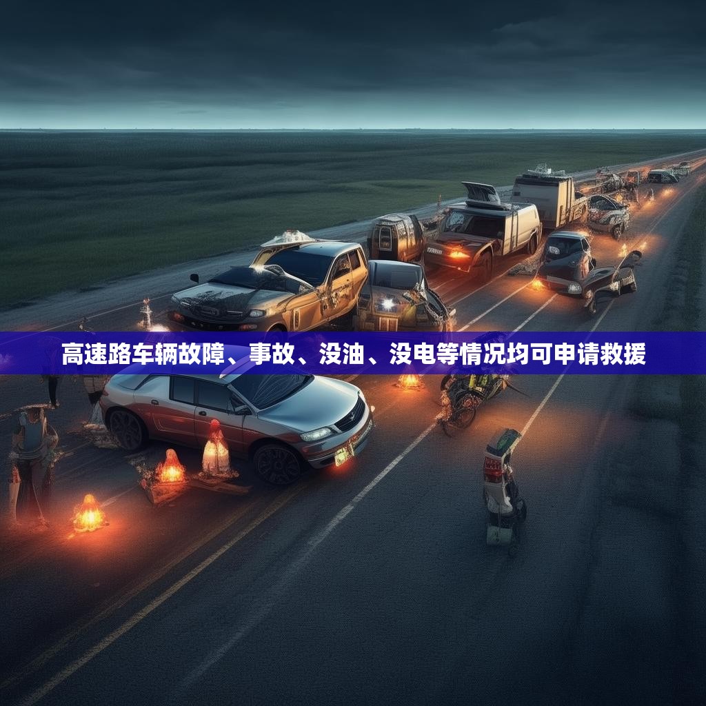 高速路车辆故障、事故、没油、没电等情况均可申请救援