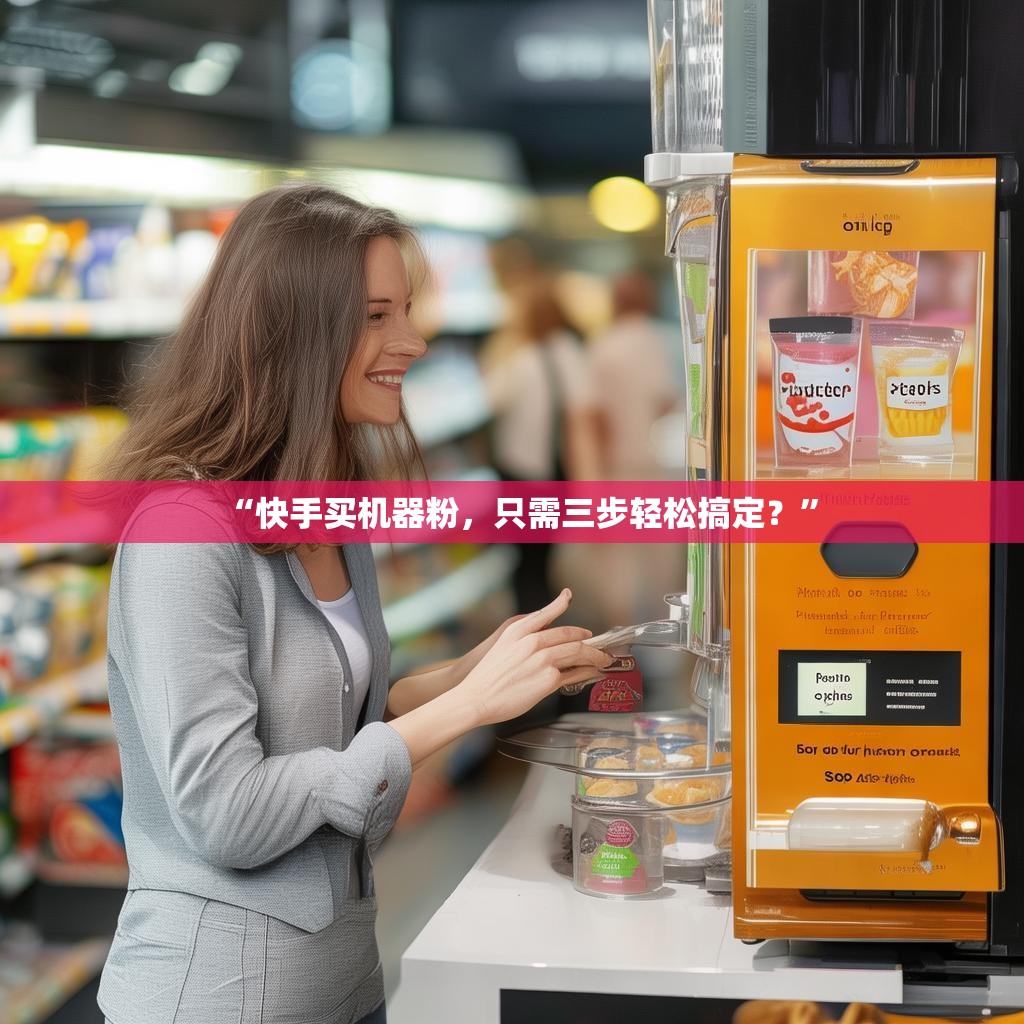 “快手买机器粉，只需三步轻松搞定？”