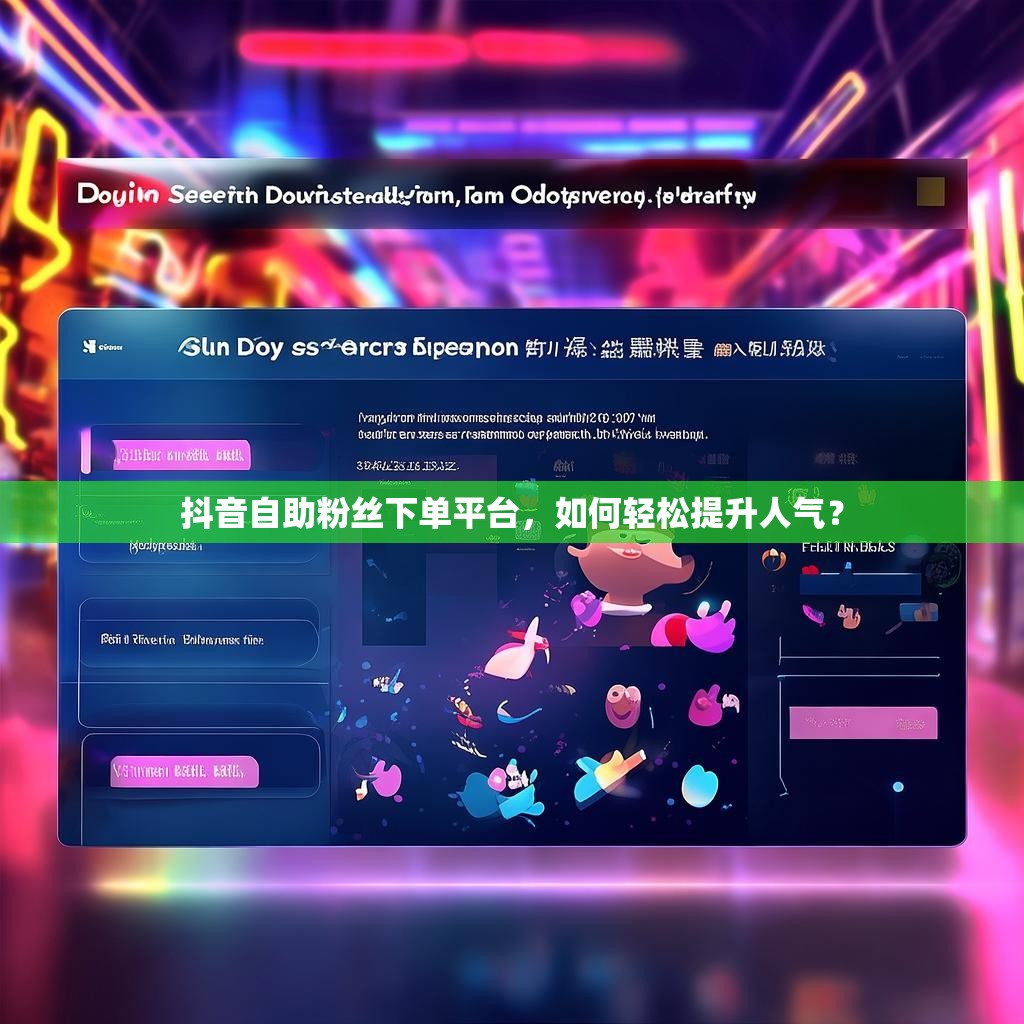 抖音自助粉丝下单平台，如何轻松提升人气？