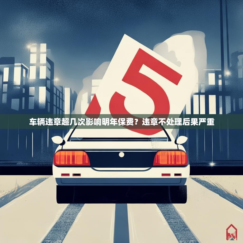 车辆违章超几次影响明年保费？违章不处理后果严重