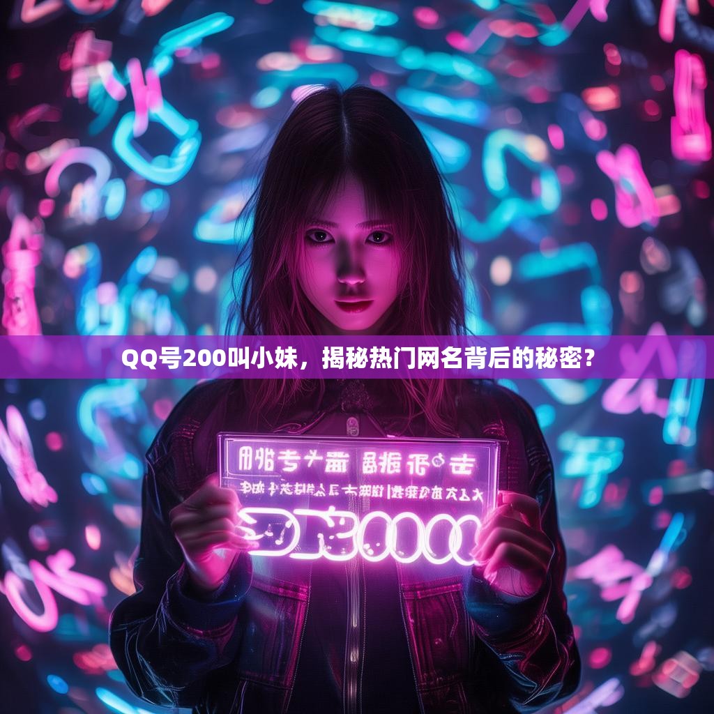 QQ号200叫小妹，揭秘热门网名背后的秘密？