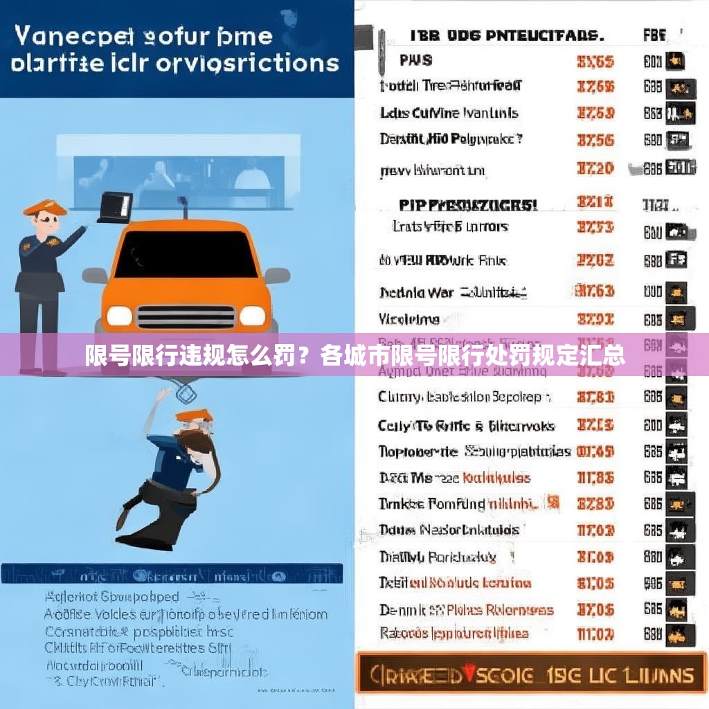 限号限行违规怎么罚？各城市限号限行处罚规定汇总