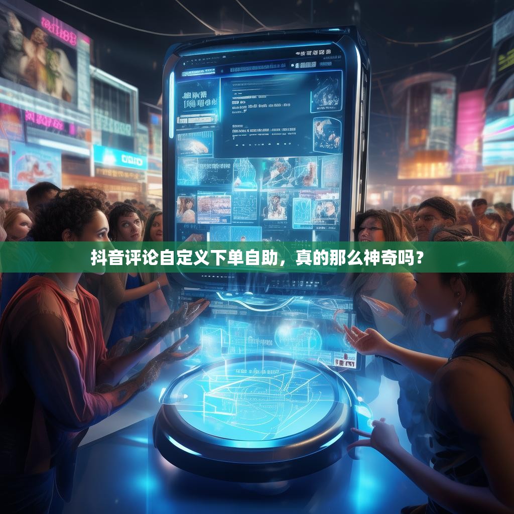 抖音评论自定义下单自助，真的那么神奇吗？