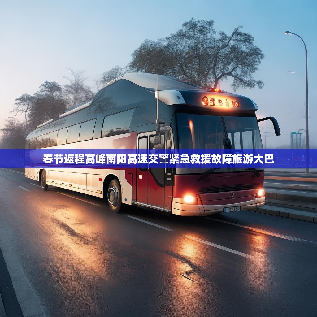 春节返程高峰南阳高速交警紧急救援故障旅游大巴