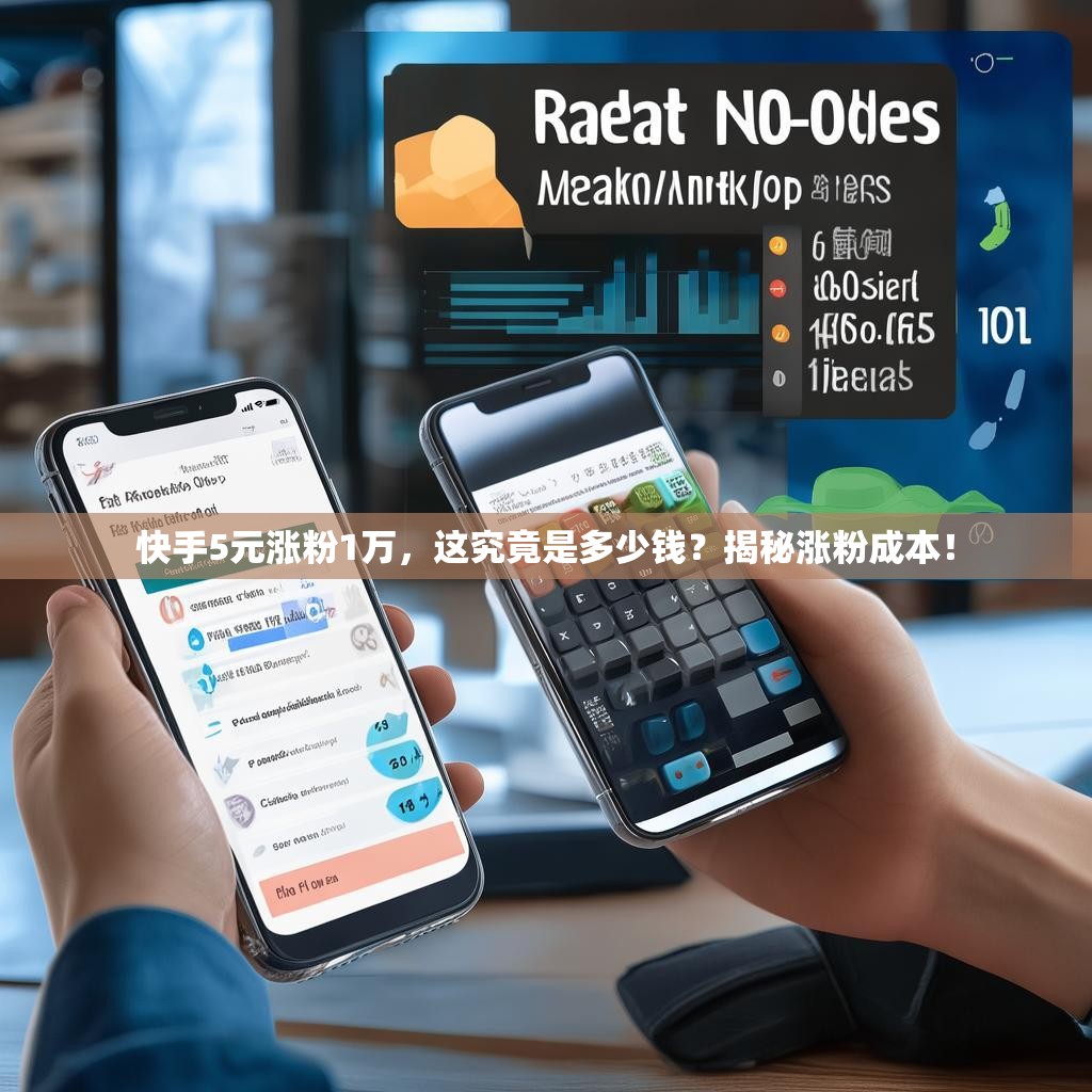 快手5元涨粉1万，这究竟是多少钱？揭秘涨粉成本！