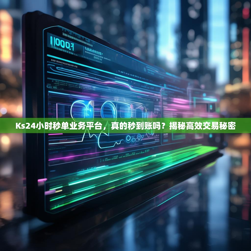 Ks24小时秒单业务平台，真的秒到账吗？揭秘高效交易秘密