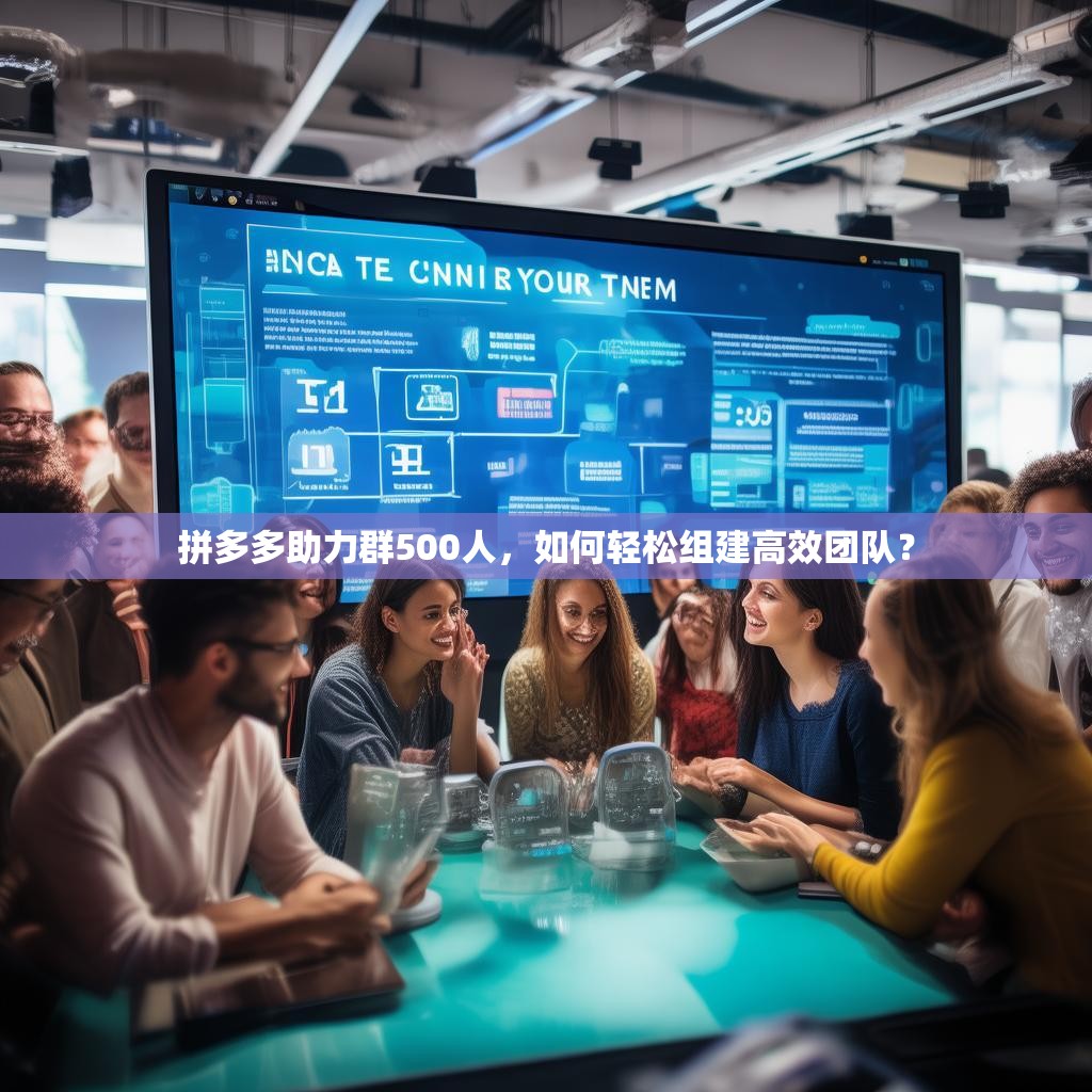 拼多多助力群500人，如何轻松组建高效团队？