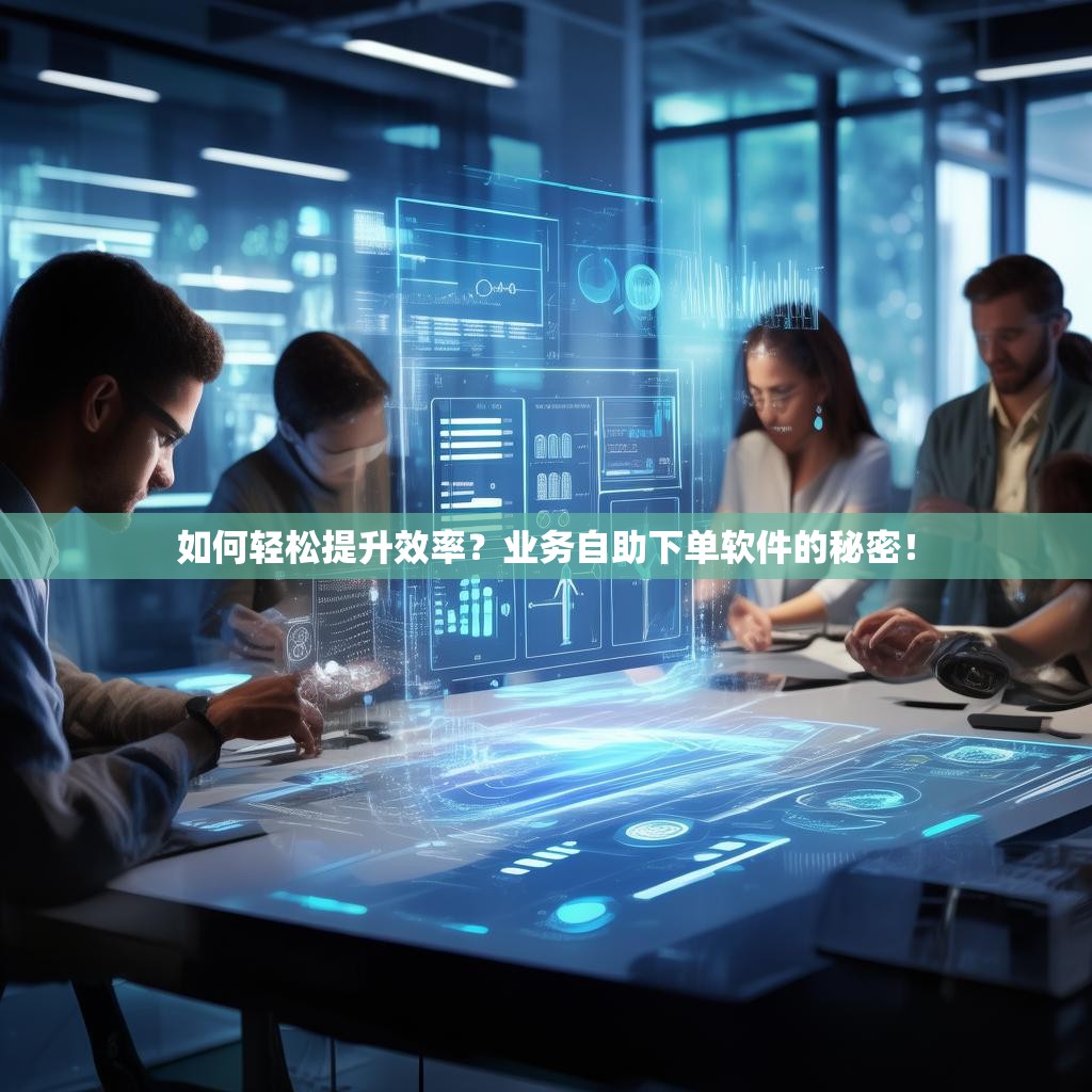 如何轻松提升效率？业务自助下单软件的秘密！