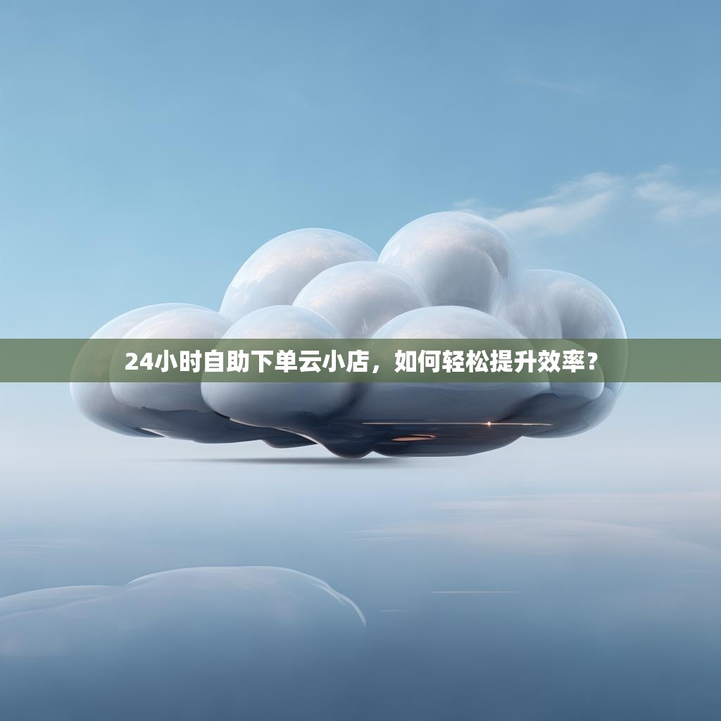 24小时自助下单云小店，如何轻松提升效率？