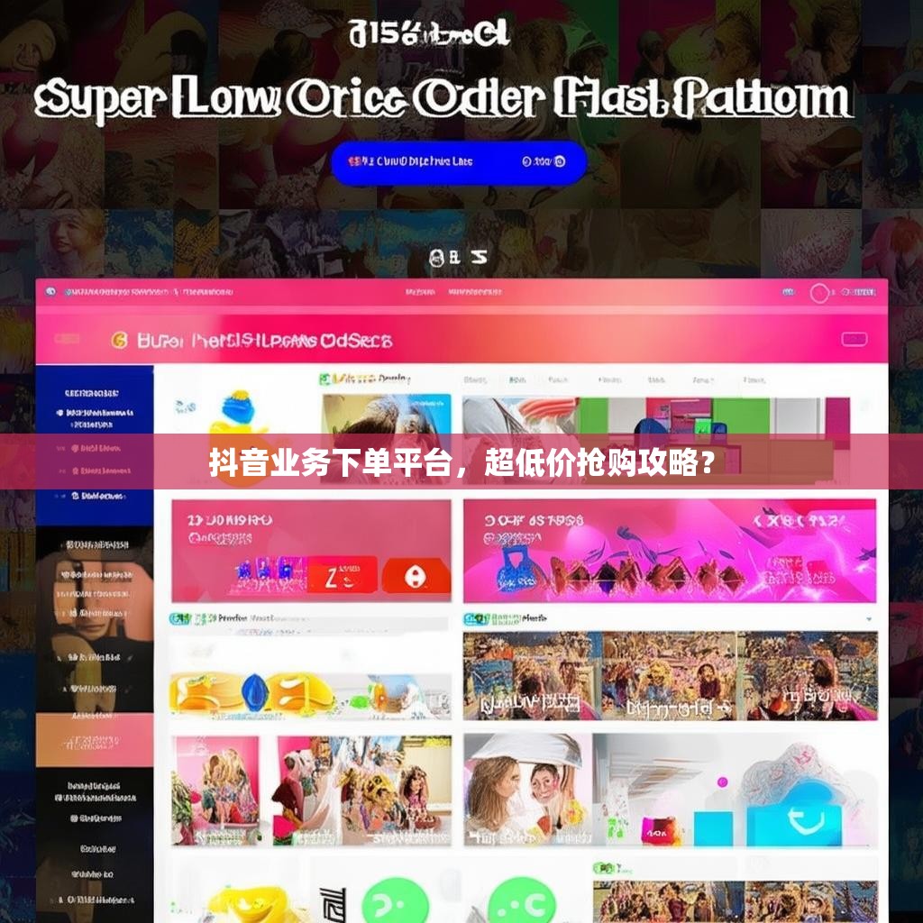 抖音业务下单平台，超低价抢购攻略？