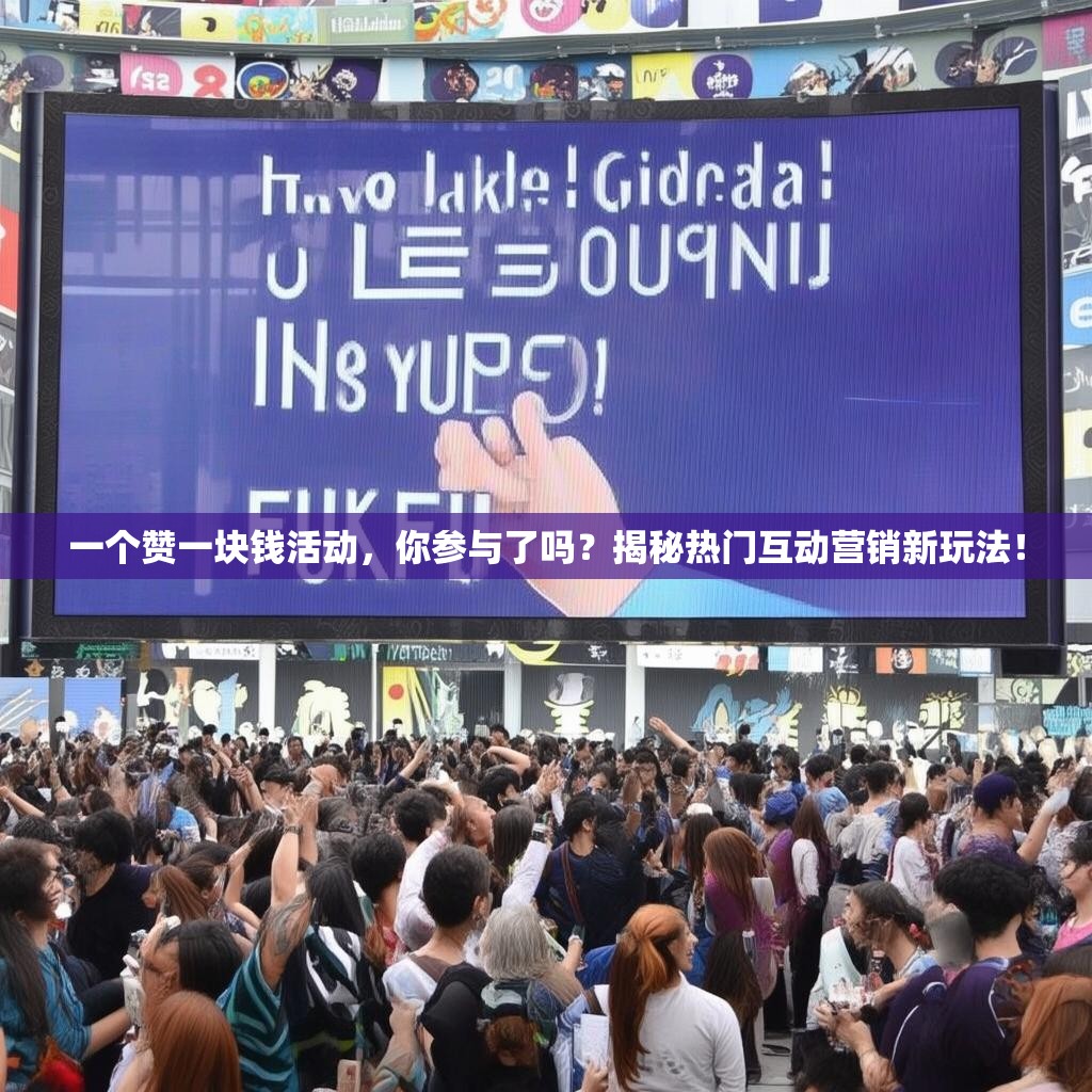 一个赞一块钱活动，你参与了吗？揭秘热门互动营销新玩法！